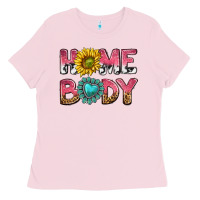 Bubblegum Pink homebody Ladies Tee - texasbilliewilder