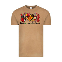 Vintage Camel peace love firefighter Vintage Tee - AdoDesignShop