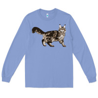Colony Blue Maine Coon Cat Long Sleeve Tee - LillyAllenDesigns