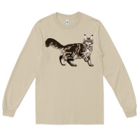 Mushroom Maine Coon Cat Long Sleeve Tee - LillyAllenDesigns