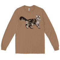 Toasted Coconut Maine Coon Cat Long Sleeve Tee - LillyAllenDesigns