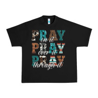 Black pray on it pray over it pray through it Urban Heavy Tee - Artiststas