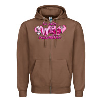 Chestnut be mine sweet valentine Zipper Hoodie - NancyCooperArtShop