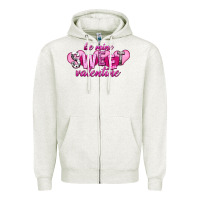 Oatmeal Heather be mine sweet valentine Zipper Hoodie - NancyCooperArtShop