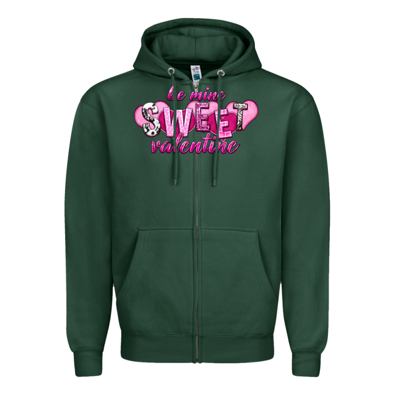 Be Mine Sweet Valentine Zipper Hoodie by NancyCooperArtShop | Teevron