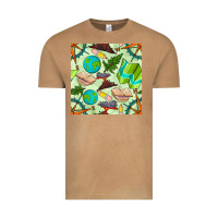 Vintage Camel geography class seamless pattern Vintage Tee - BundleAndBundleShop