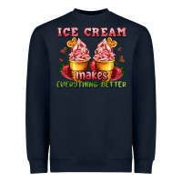 Navy ice cream makes everything better Heavyweight Sweatshirt - AdoDesignShop