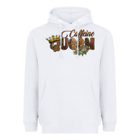 White caffeine queen Heavyweight Hoodie - BarkalooDesign