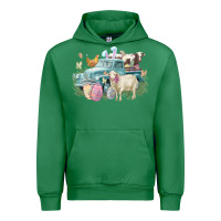 Emerald Easter truck farm animals Easter Day Urban Hoodie - HowdyJamesFarm