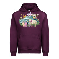 Easter Truck Farm Animals Easter Day Urban Hoodie | Teevron