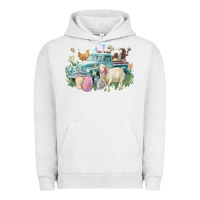 Pigment Lunar Rock Easter truck farm animals Easter Day Urban Hoodie - HowdyJamesFarm