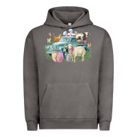 Pigment Tornado Easter truck farm animals Easter Day Urban Hoodie - HowdyJamesFarm