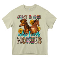 Mossy just a girl who loves horses Heavy Core Tee - Zillion Design Studio
