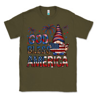 Army Green god bless america Classic Tee - NancyCooperArtShop
