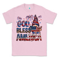 Bubblegum Pink god bless america Classic Tee - NancyCooperArtShop