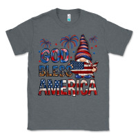 Charcoal Heather god bless america Classic Tee - NancyCooperArtShop