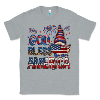 Heather Grey god bless america Classic Tee - NancyCooperArtShop