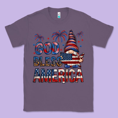 God Bless America Classic Tee Designed By Nancycooperartshop