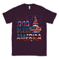 Plum god bless america Classic Tee - NancyCooperArtShop