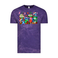 Cloud Purple christmas stitch coffee Vintage Tee - Jasminsmagicworld