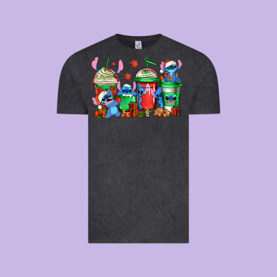 Christmas Stitch Coffee Vintage Tee Designed By Jasminsmagicworld