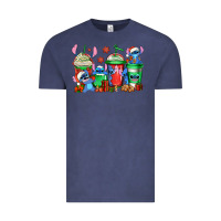 Vintage Denim christmas stitch coffee Vintage Tee - Jasminsmagicworld