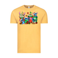 Vintage Mustard christmas stitch coffee Vintage Tee - Jasminsmagicworld