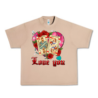 Burro love you playing cards roses and pearls Urban Heavy Tee - AdoDesignShop