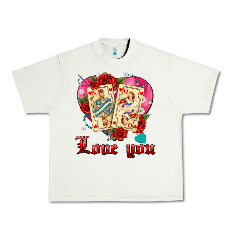 Love You Playing Cards Roses And Pearls Urban Heavy Tee by AdoDesignShop | Teevron