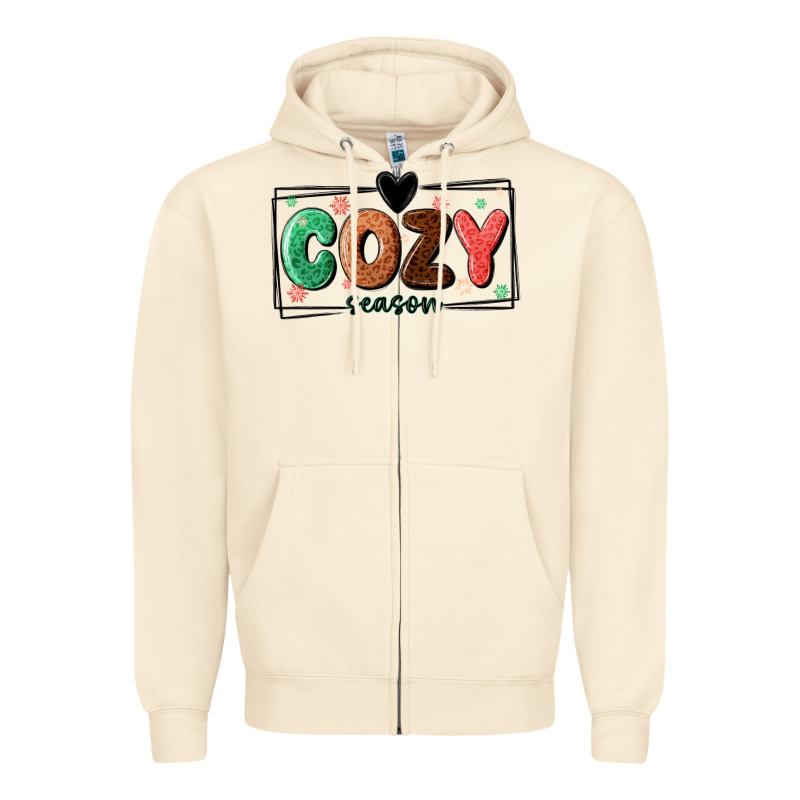 Cozy Season Zipper Hoodie by MaliasSmallBusiness | Teevron