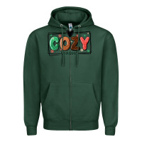 Sports Green cozy season Zipper Hoodie - MaliasSmallBusiness