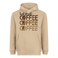Mushroom but first coffee coffee coffee Heavyweight Hoodie - BarkalooDesign