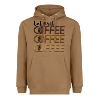 Toasted Coconut but first coffee coffee coffee Heavyweight Hoodie - BarkalooDesign