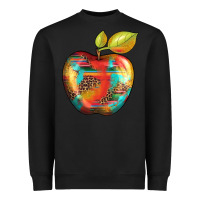 Black leopard turquoise glitter serape Heavyweight Sweatshirt - Artiststas