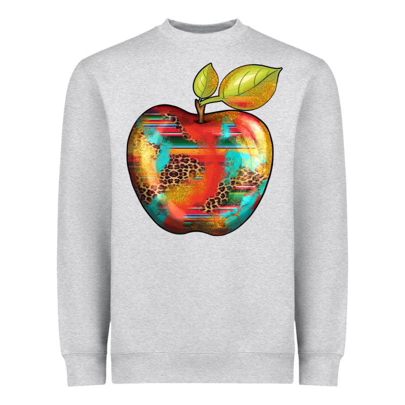 Leopard Turquoise Glitter Serape Heavyweight Sweatshirt by Artiststas | Teevron