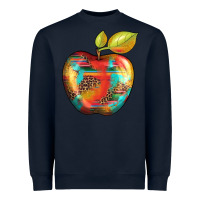 Navy leopard turquoise glitter serape Heavyweight Sweatshirt - Artiststas