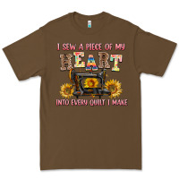 Cacao i sew a piece of my heart into every quilt i make Premium Tee - AdoDesignShop