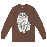 Chestnut Ragdoll Cat Long Sleeve Tee - LillyAllenDesigns
