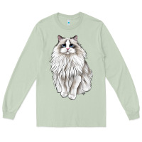 Matcha Ragdoll Cat Long Sleeve Tee - LillyAllenDesigns