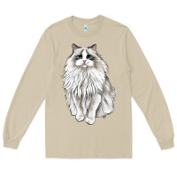 Mushroom Ragdoll Cat Long Sleeve Tee - LillyAllenDesigns