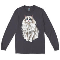 Smoke Ragdoll Cat Long Sleeve Tee - LillyAllenDesigns