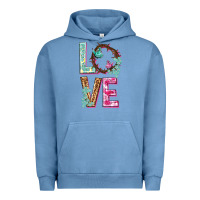 Pigment Pebble Blue Love crown of the thorns Easter Day Urban Hoodie - HowdyJamesFarm