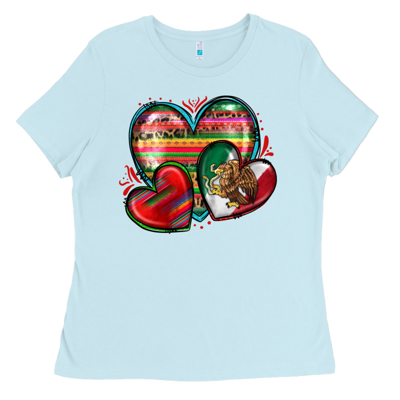Mexican Hearts Ladies Tee by Zillion Design Studio | Teevron