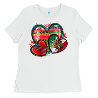 White mexican hearts Ladies Tee - Zillion Design Studio