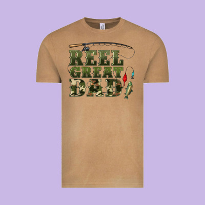 Reel Great Dad Vintage Tee Designed By Artiststas