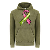 Vintage Olive breast cancer sport ribbons Vintage Hoodie - AdoDesignShop