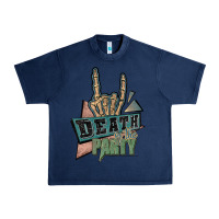 Navy death of the party white Urban Heavy Tee - JahusDesignShop