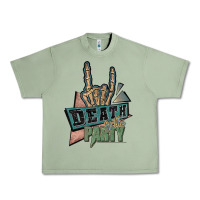 Oil Green death of the party white Urban Heavy Tee - JahusDesignShop