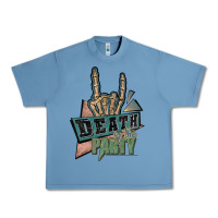 Pebble Blue death of the party white Urban Heavy Tee - JahusDesignShop