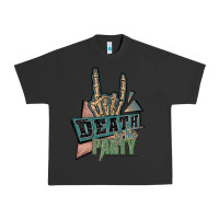 Pigment Black death of the party white Urban Heavy Tee - JahusDesignShop